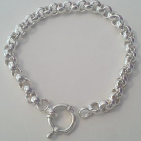 Pulsera plata rolo