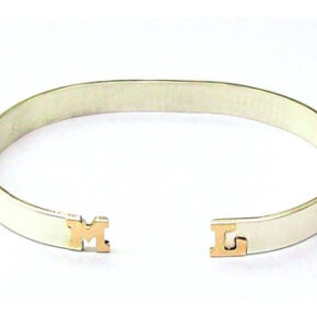 Esclavas iniciales plata y oro