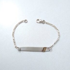 Pulsera plata y oro