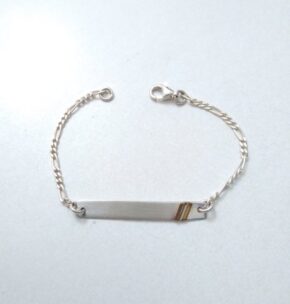 Pulsera plata y oro