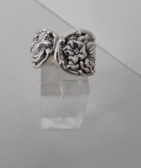 Anillo plata inflada, hueca