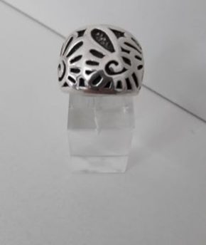 Anillo plata inflada, hueca