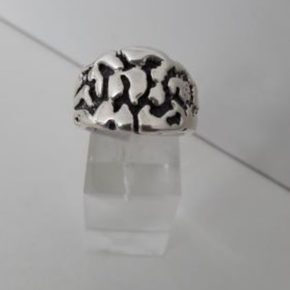 Anillo plata inflada, hueca