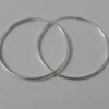 Aros argollas plata hueca - 1-cm