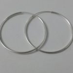 Aros argollas plata hueca - 15-cm