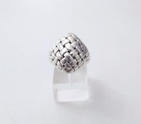 Anillo plata inflada, hueca