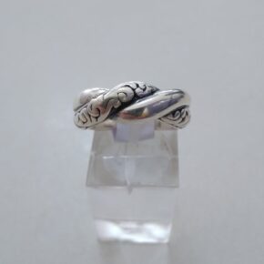Anillo plata inflada, hueca