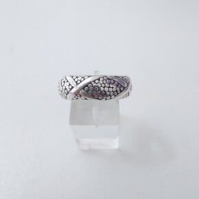 Anillo plata inflada, hueca