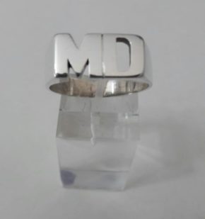 Anillo calado 2 iniciales