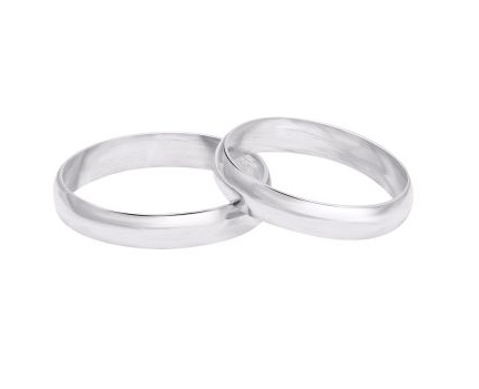 Alianzas plata media caña 5mm (par) – Ambar Violeta Joyeria