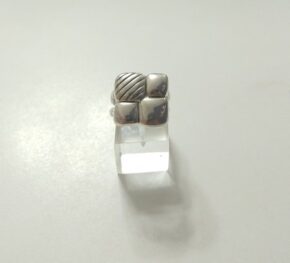 Anillo plata inflada, hueca