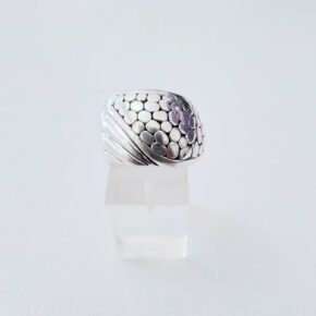 Anillo plata inflada, hueca
