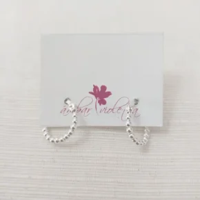 Aros argollas de plata hueca