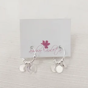 Aros argollas de plata hueca