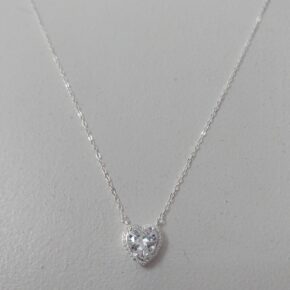 Cadena choker plata