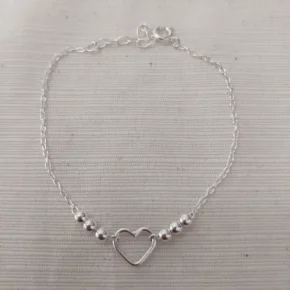 Pulsera plata calada