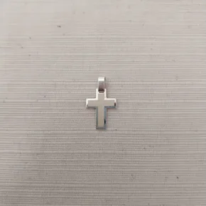 Dije cruz borde labrado