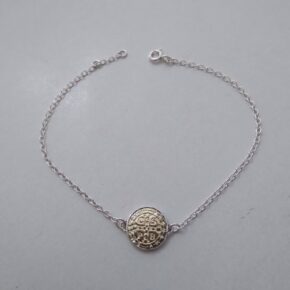 Pulsera plata y oro