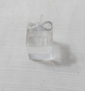 Anillo ala plata y strass
