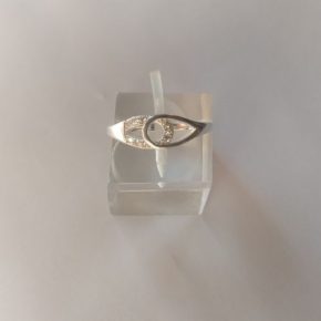 Anillo plata y strass