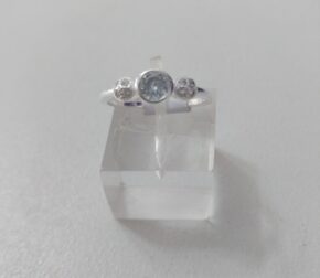 Anillo plata cubic y strass