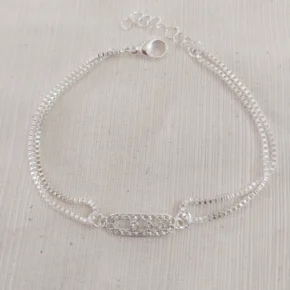 Pulsera acero blanco