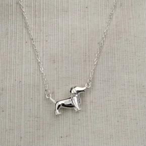Collar con dije plata