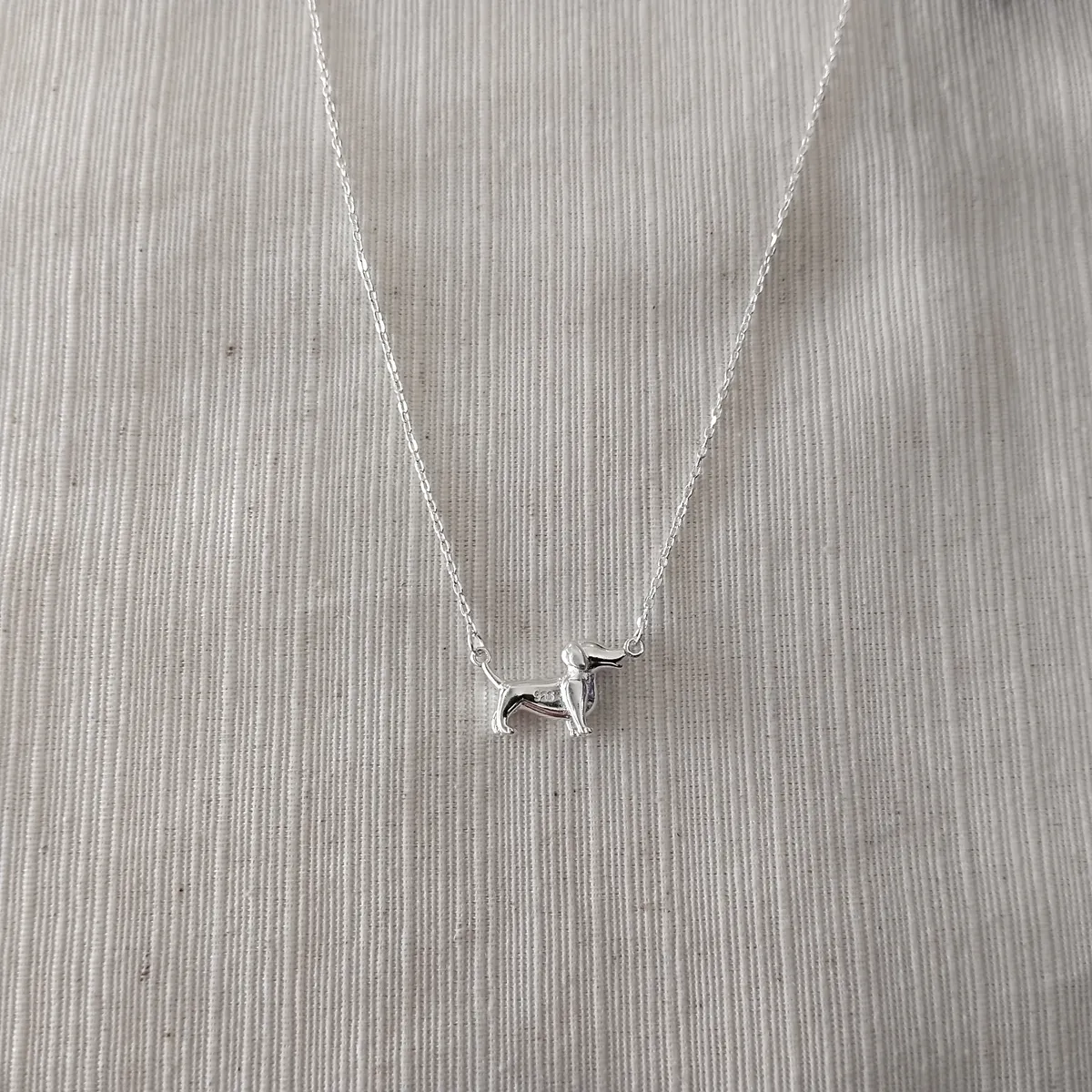 Collar con dije plata - Imagen 2