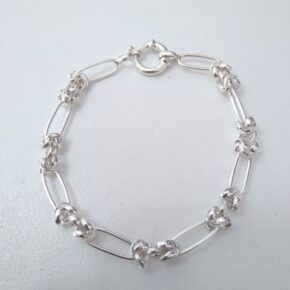 Pulsera combinada, cierre marinero
