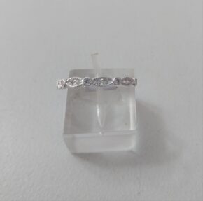 Anillo plata cubic y strass