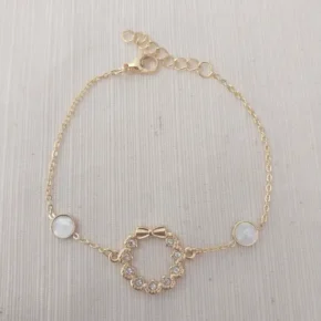 Pulsera acero dorado