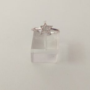 Anillo plata cubic y strass