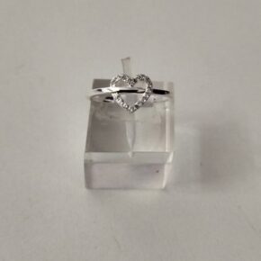 Anillo plata cubic y strass