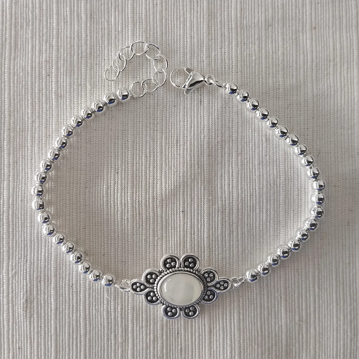Pulsera acero blanco