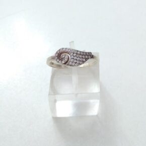 Anillo plata cubic y strass