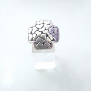 Anillo plata inflada, hueca