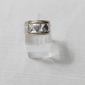 Anillo de plata y oro