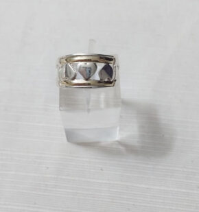 Anillo de plata y oro
