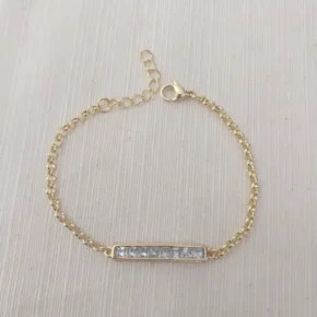 Pulsera acero dorado