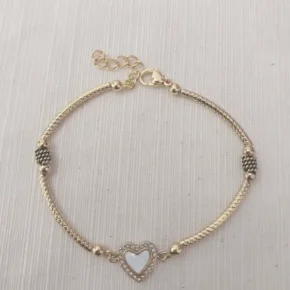 Pulsera acero dorado