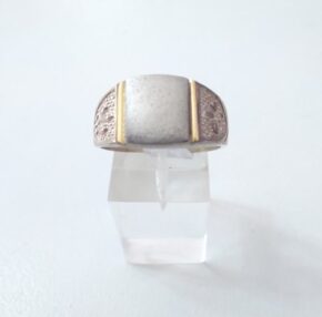 Anillo de plata y oro