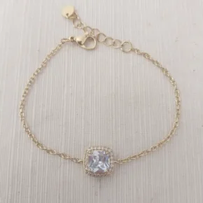 Pulsera acero dorado