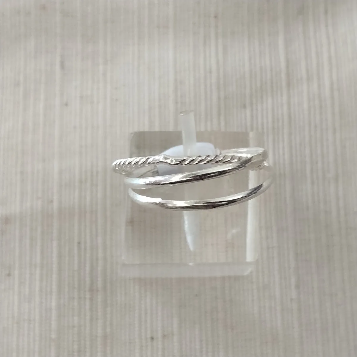 Anillo plata macizo