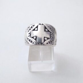 Anillo plata inflada, hueca