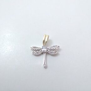 Dije plata y oro piedras
