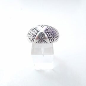 Anillo plata inflada, hueca