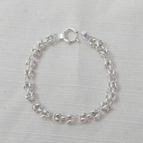 Pulsera combinada, cierre marinero