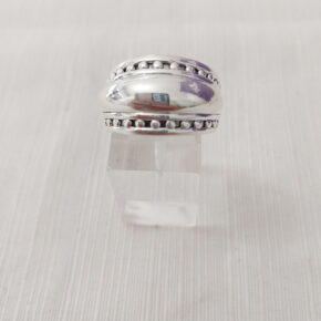 Anillo plata inflada, hueca