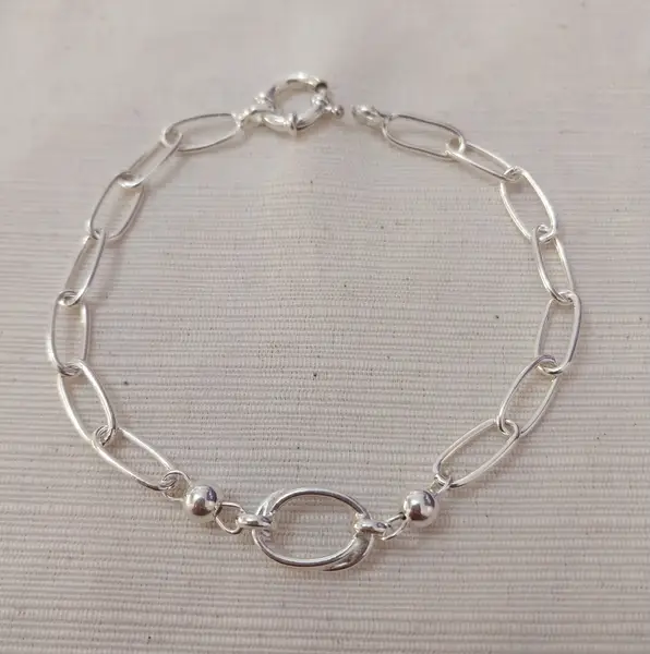 Pulsera combinada, cierre marinero