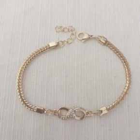 Pulsera acero dorado